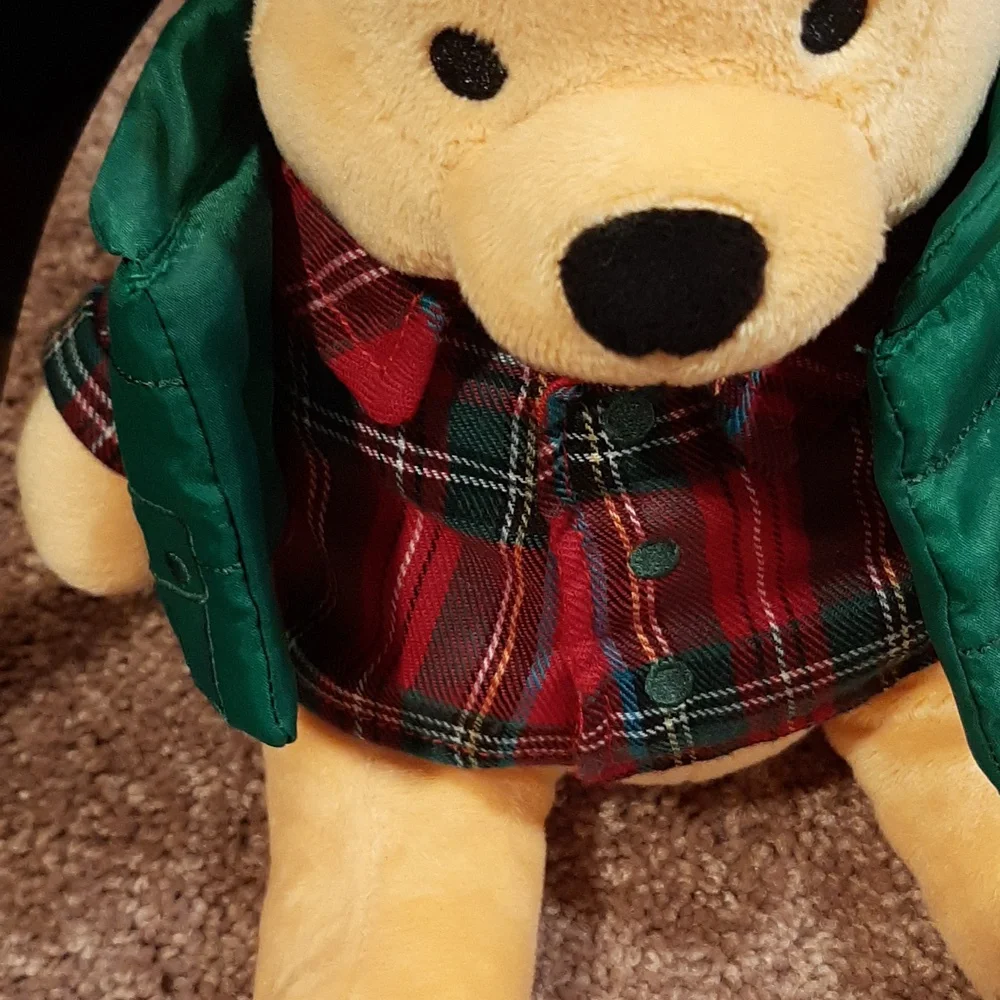 NWOT Disney Lumberjack Pooh Plush